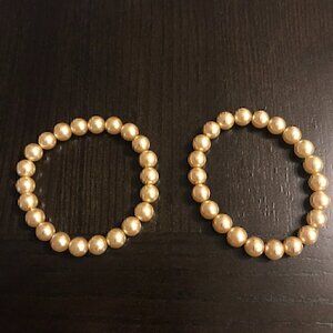 NWT Fashion Pair of Pearl Bracelets
